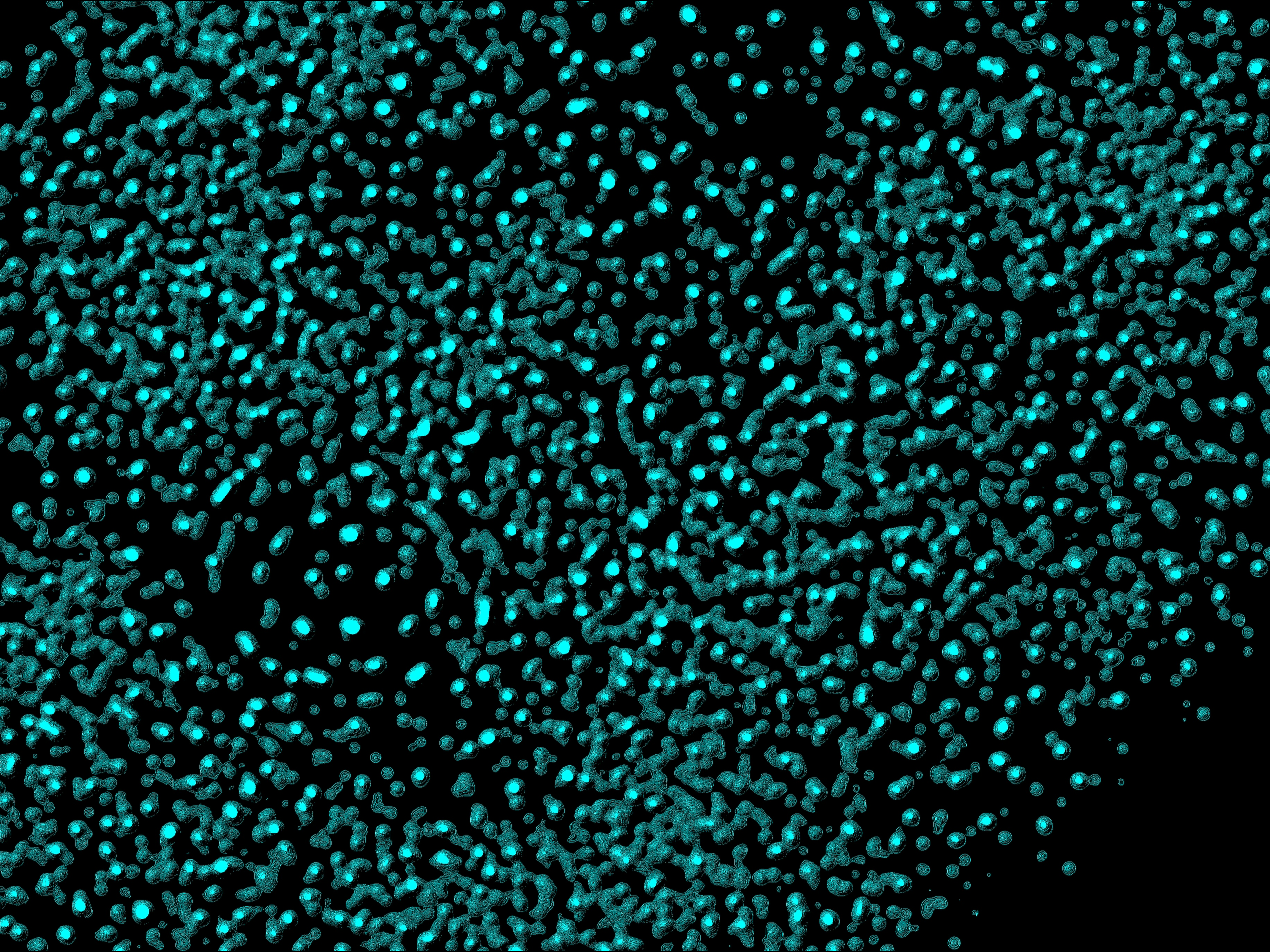 Abstract Cyan Dots Background
